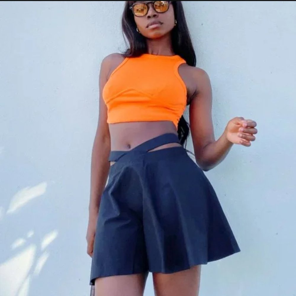 Princess Polly Verona Black Cut Out Mini Skirt